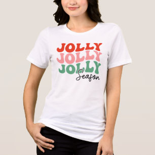 T-shirt En Tri-matière Saison Jolly Jolly Saison Retro Typographie de vac