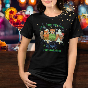 T-shirt En Tri-matière Saison pour secouer les animaux de la forêt en cha