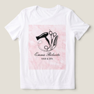 T-shirt En Tri-matière Salon de beauté Pink Marble