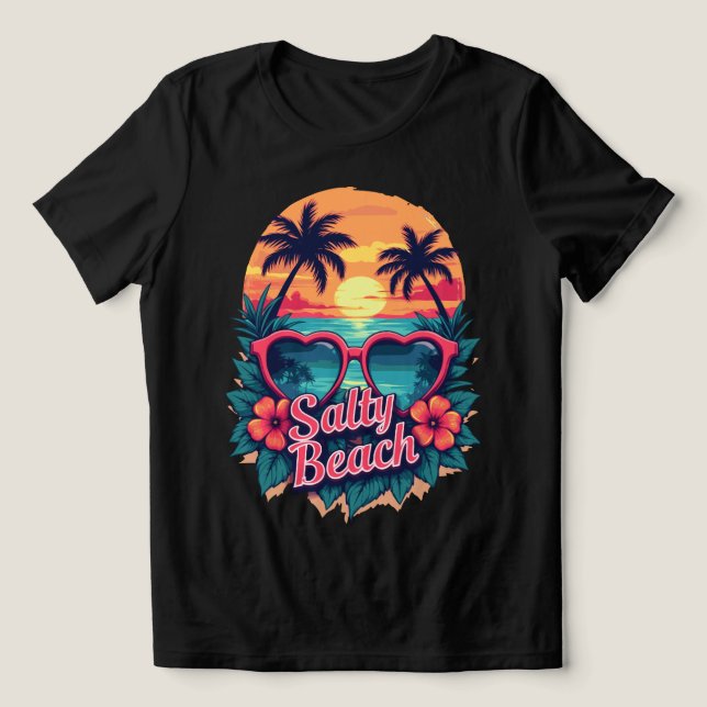 T-shirt En Tri-matière Salty Beach (Design Recto)