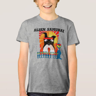 T-shirt En Tri-matière Samouraï extraterrestre avec son chien Samouraï Te