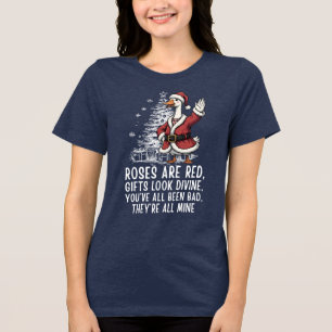 T-shirt En Tri-matière Santa Goose en liberté - Cadeau de Noël drôle