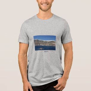 T-shirt En Tri-matière Santorin depuis la mer.