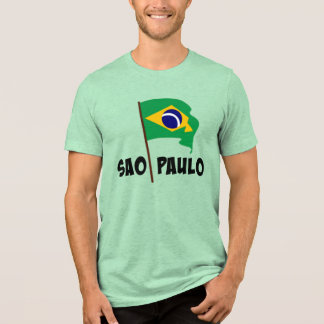 T-shirt En Tri-matière São Paulo, Drapeau du Brésil,