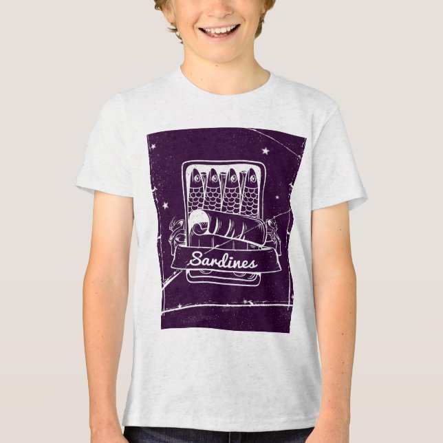 T-shirt En Tri-matière Sardines dans une boîte (Recto)