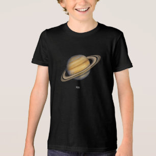 T-shirt En Tri-matière Saturne artistique avec anneaux vibrants