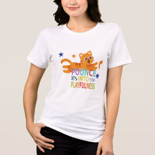 T-shirt En Tri-matière « Sauter sur l'Awesome – Catitude Tee »