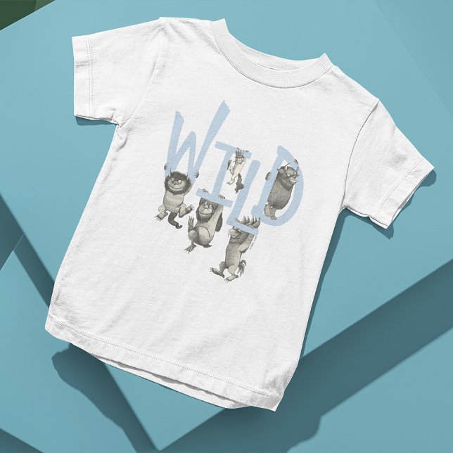T-shirt En Tri-matière SAUVAGE | Wild Things et Max - Bleu (Créateur téléchargé)
