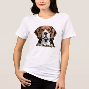 T-shirt En Tri-matière Sauvez les Beagles   Amoureux des chiens