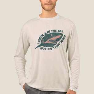 T-shirt En Tri-matière Sauvez les requins vintage