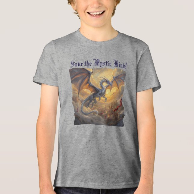 T-shirt En Tri-matière "Sauvez l'oiseau mystique" (Recto)