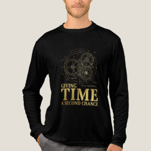 T-shirt En Tri-matière Schéma de cadran mécanique antique