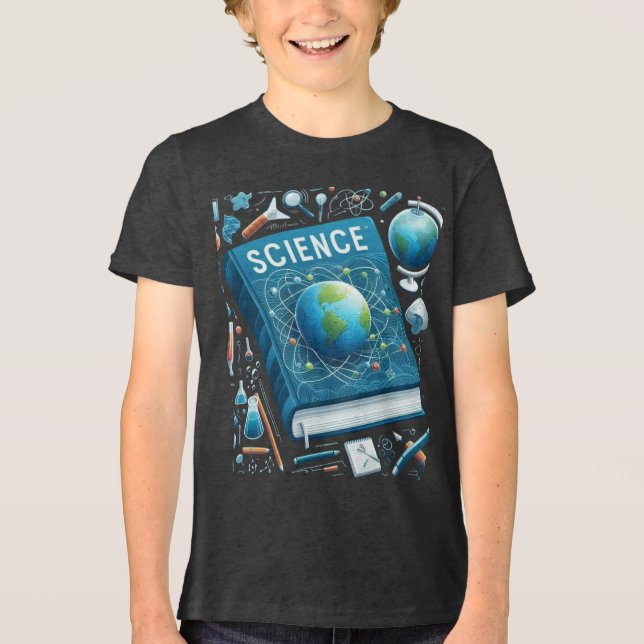 T-shirt En Tri-matière Science: The World of Discovery (Recto)