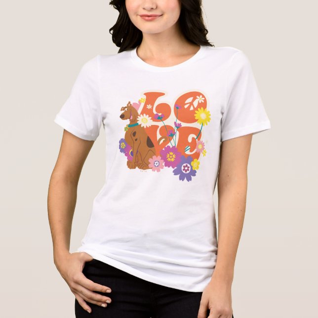 T-shirt En Tri-matière Scooby-Doo "Amour" (Recto)