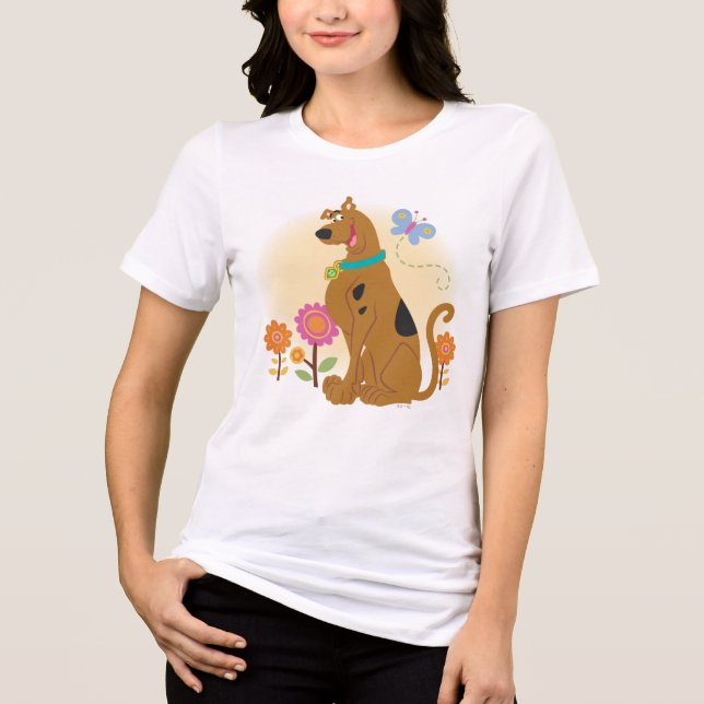 T-shirt En Tri-matière Scooby-Doo Après Papillon (Recto)