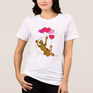 T-shirt En Tri-matière Scooby Doo - Ballons Coeur