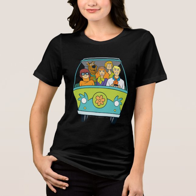 T-shirt En Tri-matière Scooby-Doo & Gang Mystery Machine (Recto)