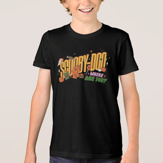 T-shirt En Tri-matière Scooby-Doo Halloween Snack Logo (Recto)