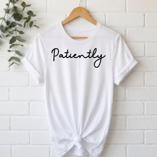 T-shirt En Tri-matière Script Signature Minimaliste Patiently