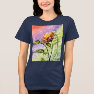 T-shirt En Tri-matière Secrets de tournesol au coucher du soleil