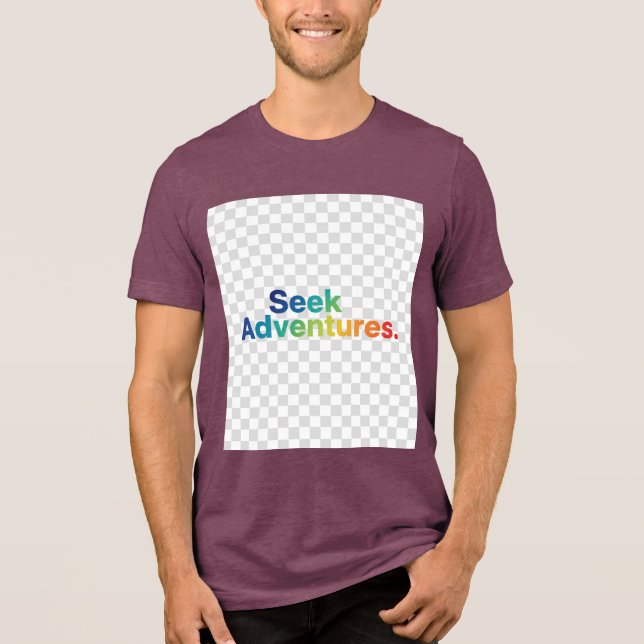 T-shirt En Tri-matière Seek Adventures – Explore Beyond Tee (Recto)