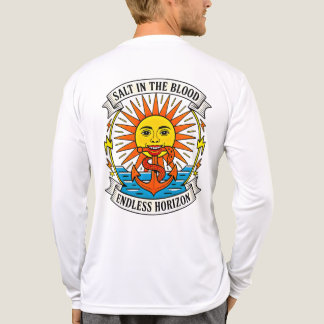 T-shirt En Tri-matière Sel dans le sang Soleil & Ancre Aventure nautique