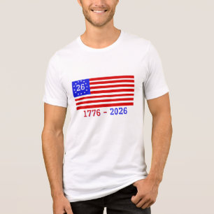 T-SHIRT EN TRI-MATIÈRE SÉMIQUINCENTENAIRE : 1776 - 2026