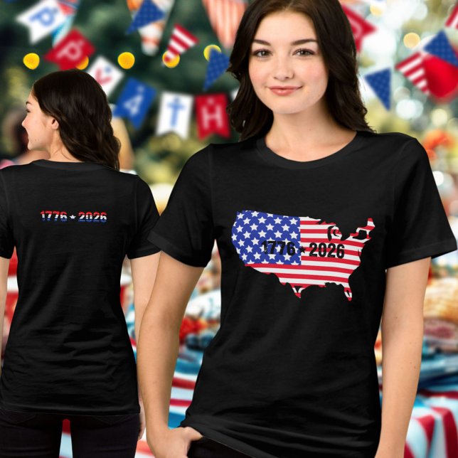 T-shirt En Tri-matière Semiquincentennial 1776 to 2026 USA Flag (Créateur téléchargé)