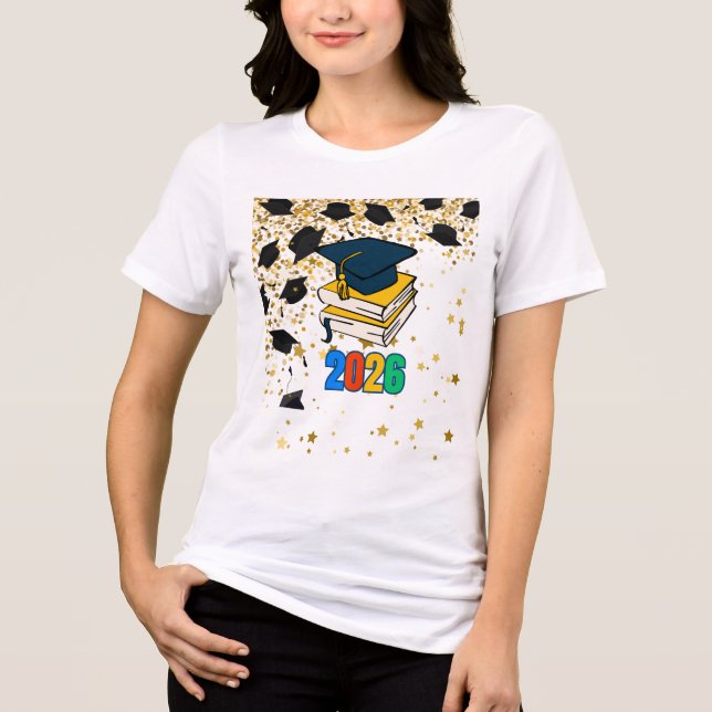 T-shirt En Tri-matière Senior 2026 Graduation Graphic - Educational  (Recto)