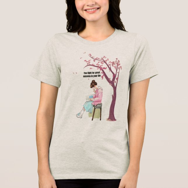 T-shirt En Tri-matière S'enracine dans l'effort, vers la réussite (Recto)