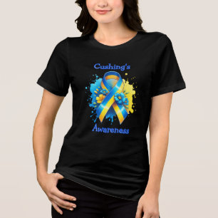 T-shirt En Tri-matière Sensibilisation à la consommation Ruban jaune et b