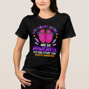 T-shirt En Tri-matière Sensibilisation drôle aux ondes cérébrales de l'ép