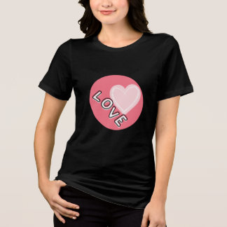 T-shirt En Tri-matière Sentiment d'amour Chemise Tri-Blend