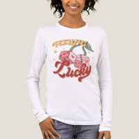 Sentiment Lucky Dice Retro Typographie