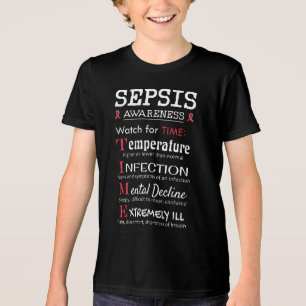 T-shirt En Tri-matière Sepsis Awareness Watch pour le guide TIME