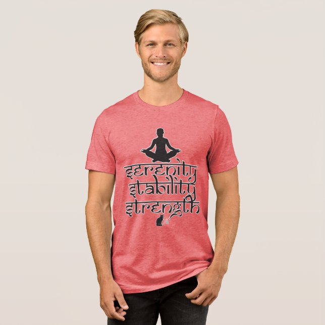 T-shirt En Tri-matière Sérénité Stabilité Force (Recto plein)