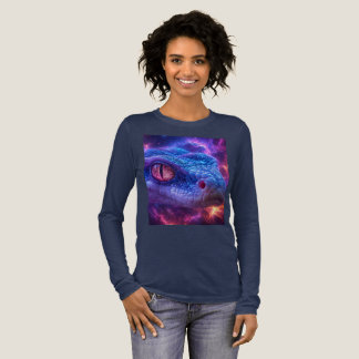 T-SHIRT  EN TRI-MATIÈRE SERPENT DANS L'ESPACE