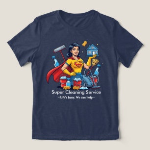 T-shirt En Tri-matière Service de nettoyage de maison moderne femme de mé