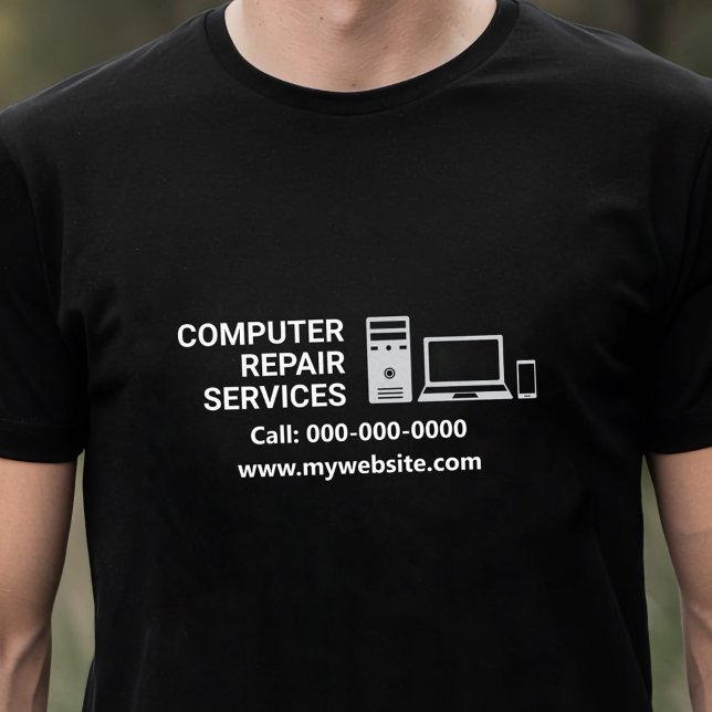 T-shirt En Tri-matière Services de réparation informatique (Computer Repair Services T-Shirt)