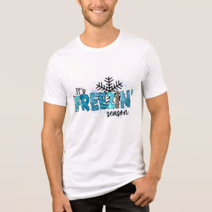 T-shirt En Tri-matière Ses flocons de neige glacée Fêtes d'hiver