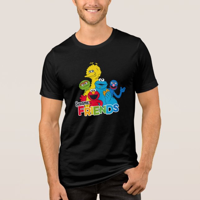 T-shirt En Tri-matière Sesame Street | Amis de Sesame (Recto)
