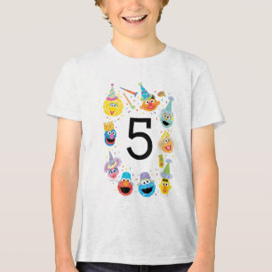 T-shirt En Tri-matière Sesame Street Confetti Anniversaire