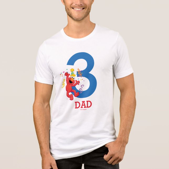 T-shirt En Tri-matière Sesame Street | Elmo - Anniversaire arc-en-ciel Pa (Recto)