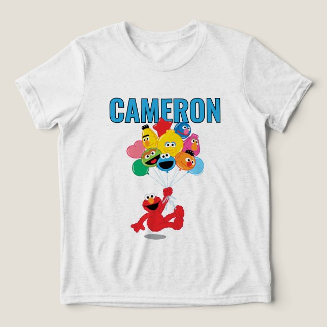T-shirt En Tri-matière Sesame Street | Elmo & Pals Birthday (Design Recto)