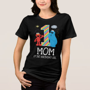 T-shirt En Tri-matière Sesame Street Rainbow 1er Anniversaire   Maman