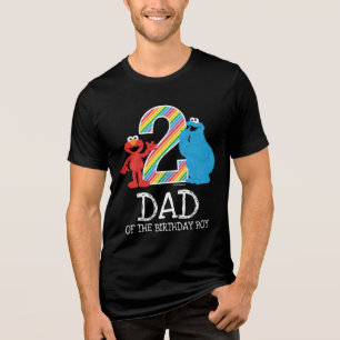 T-shirt En Tri-matière Sesame Street Rainbow 2e anniversaire Papa
