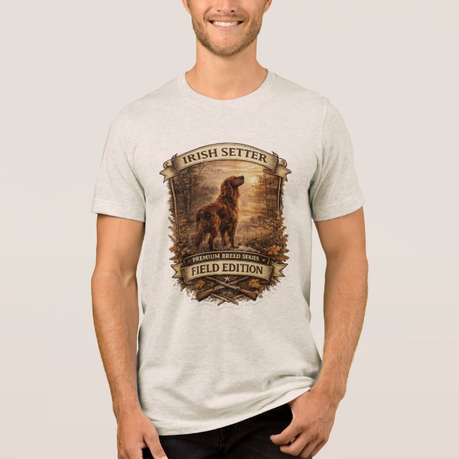 T-shirt En Tri-matière Setter irlandais (Recto)