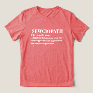 T-shirt En Tri-matière Sewciopath, Amuseur de couture