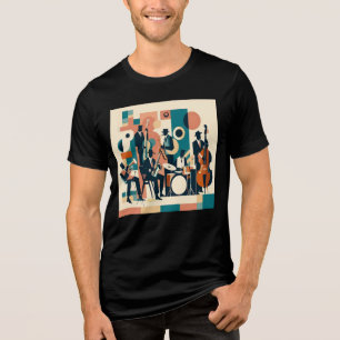 T-shirt En Tri-matière Sextet de l'ère du Jazz du milieu du siècle