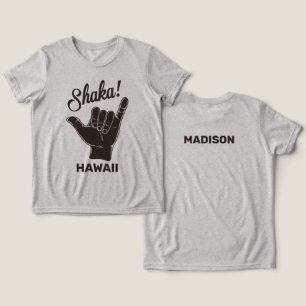 T-shirt En Tri-matière Shaka du nom et de l'emplacement personnalisés